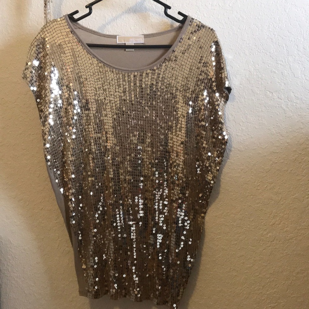 Michael Kors gold sequence shirt